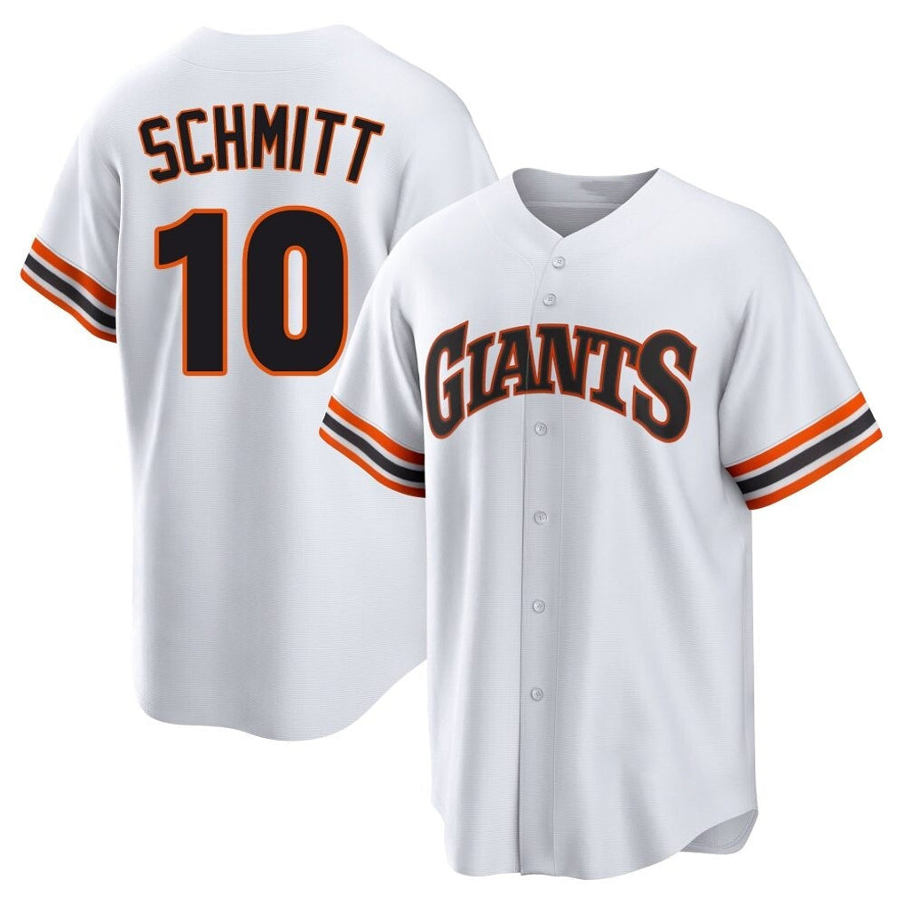 Elroe SF.Giants #10 Casey Schmitt Player White Home Game Stitched Jerseys