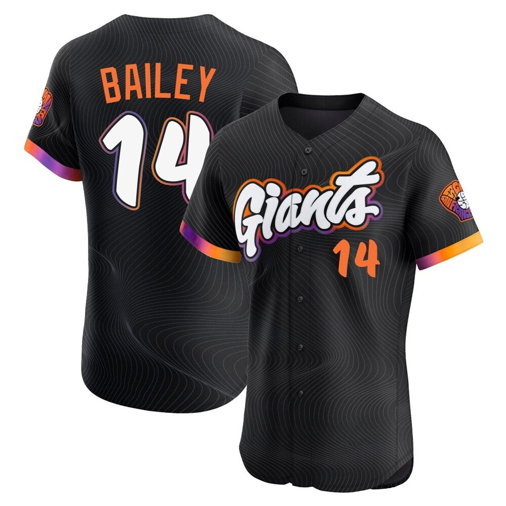 Elroe SF.Giants #14 Patrick Bailey Player Black 2025 City Connect Home Limited Elite Stitched Jerseys
