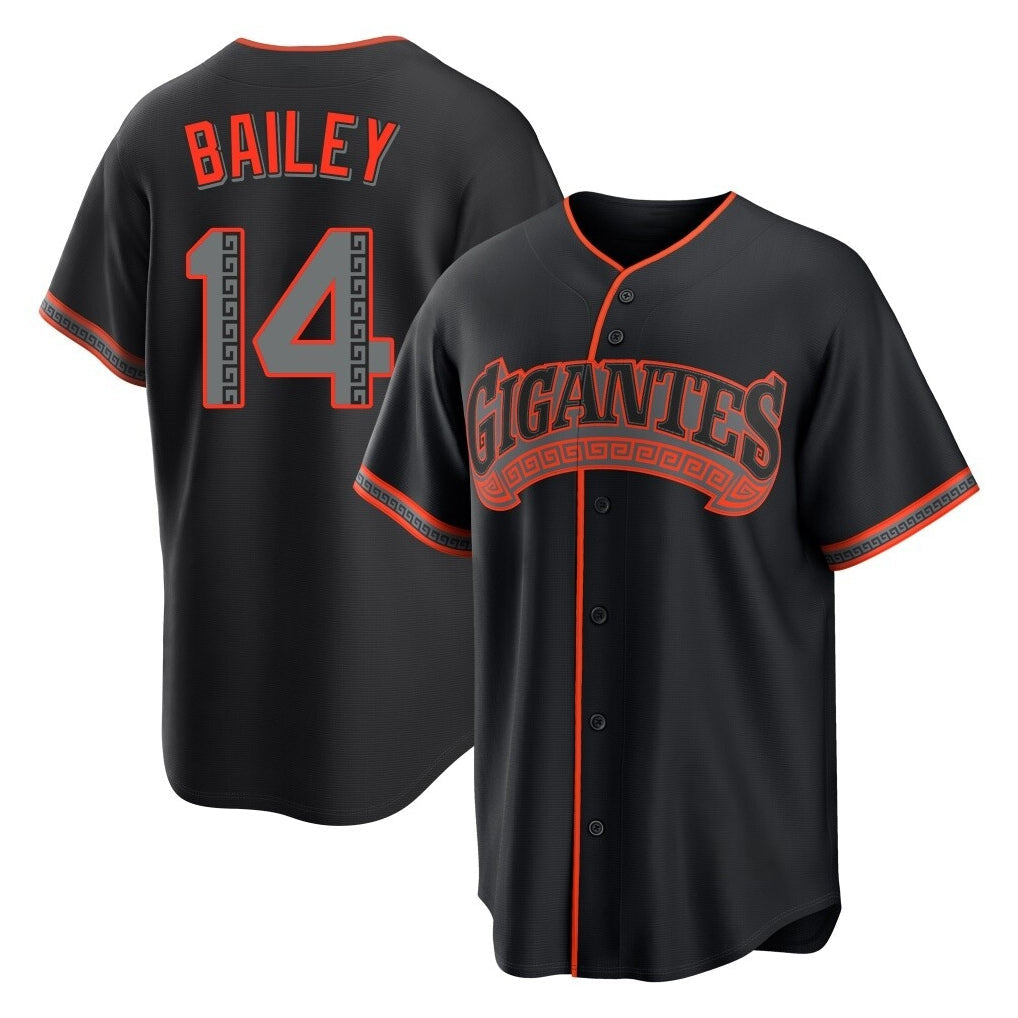 Elroe SF.Giants #14 Patrick Bailey Player Black Alternate Limited Stitched Jerseys