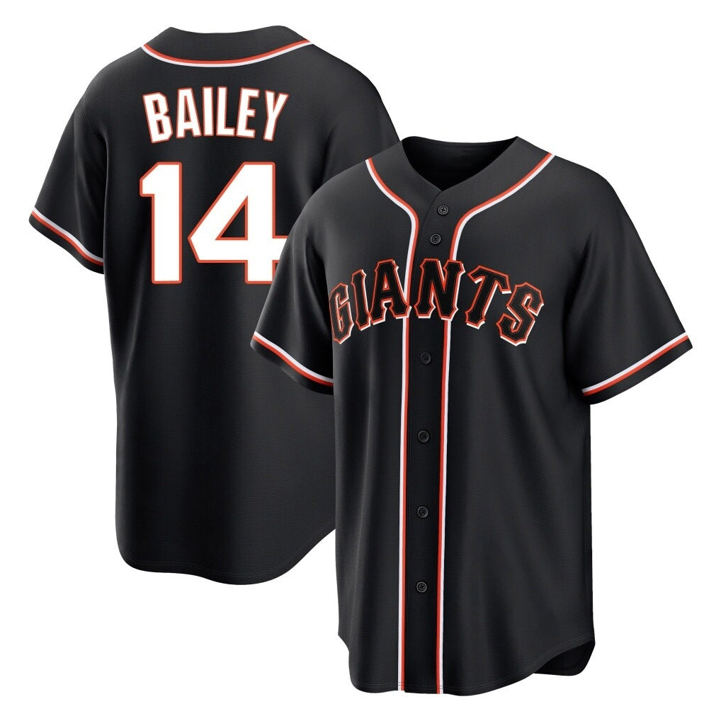 Elroe SF.Giants #14 Patrick Bailey Player Black Fashion Out Home Limited Stitched Jerseys