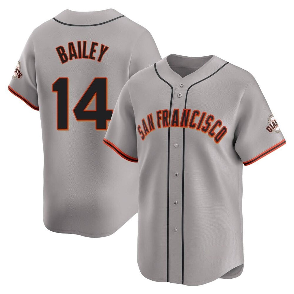 Elroe SF.Giants #14 Patrick Bailey Player Gray Home Limited Stitched Jerseys
