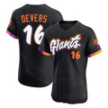 Elroe SF.Giants #16 Rafael Devers Player Black 2025 City Connect Home Limited Elite Stitched Jerseys