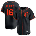 Elroe SF.Giants #16 Rafael Devers Player Black 2026 Home Limited Stitched Jerseys
