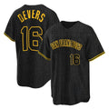Elroe SF.Giants #16 Rafael Devers Player Black Snake Skin City Limited Stitched Jerseys