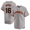 Elroe SF.Giants #16 Rafael Devers Player Gray Home Limited Stitched Jerseys