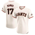 Elroe SF.Giants #17 Heliot Ramos Player Cream Home Limited Elite Stitched Jerseys
