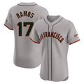 Elroe SF.Giants #17 Heliot Ramos Player Gray Home Limited Elite Stitched Jerseys