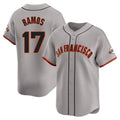 Elroe SF.Giants #17 Heliot Ramos Player Gray Home Limited Stitched Jerseys