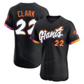 Elroe SF.Giants #22 Will Clark Player Black 2025 City Connect Home Limited Elite Stitched Jerseys