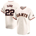 Elroe SF.Giants #22 Will Clark Player Cream Home Limited Stitched Jerseys