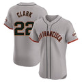 Elroe SF.Giants #22 Will Clark Player Gray Home Limited Elite Stitched Jerseys