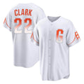 Elroe SF.Giants #22 Will Clark Player White City Connect Home Game Stitched Jerseys