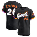Elroe SF.Giants #26 Matt Chapman Player Black 2025 City Connect Home Limited Elite Stitched Jerseys