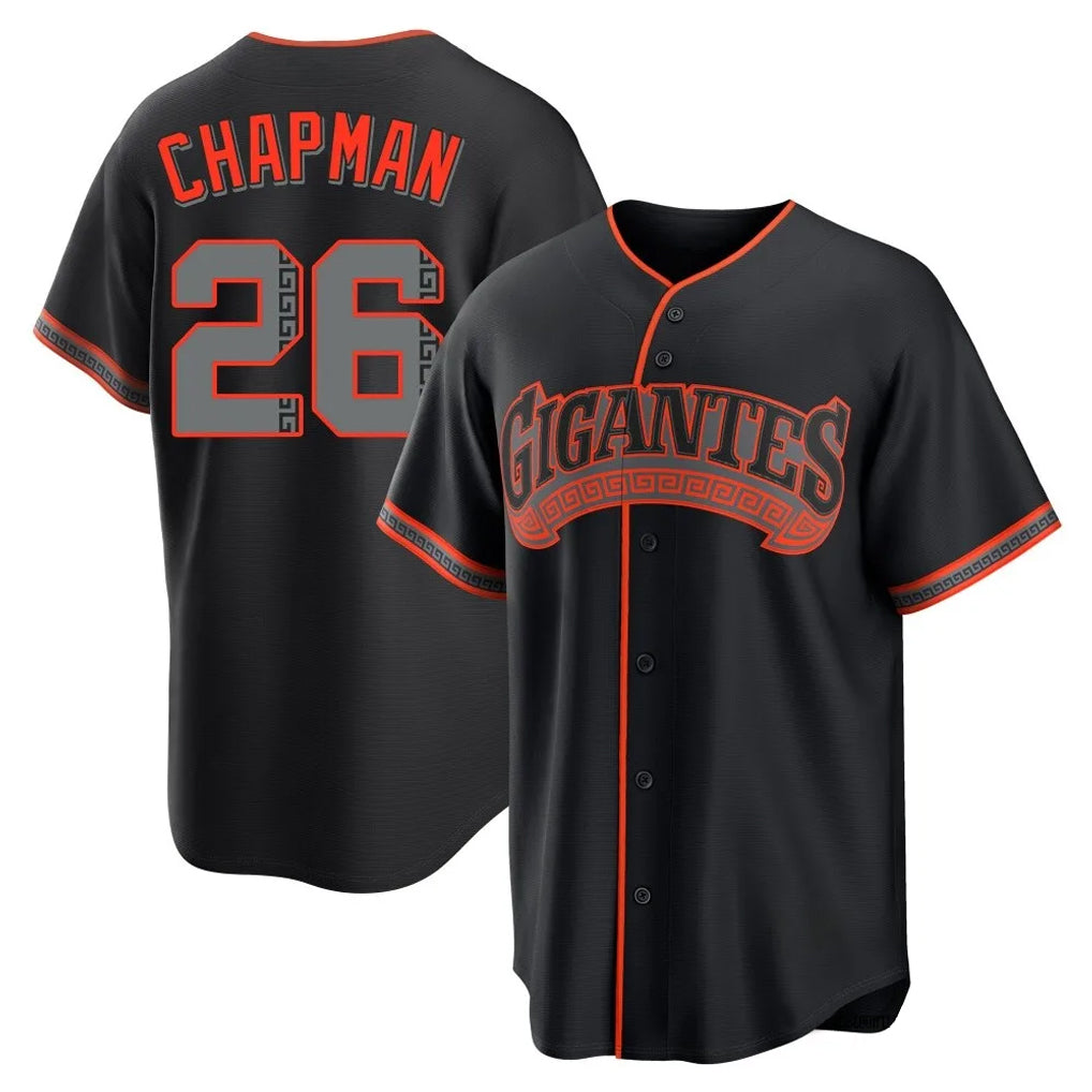 Elroe SF.Giants #26 Matt Chapman Player Black Alternate Limited Stitched Jerseys