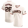 Elroe SF.Giants #26 Matt Chapman Player Cream Home Limited Elite Stitched Jerseys