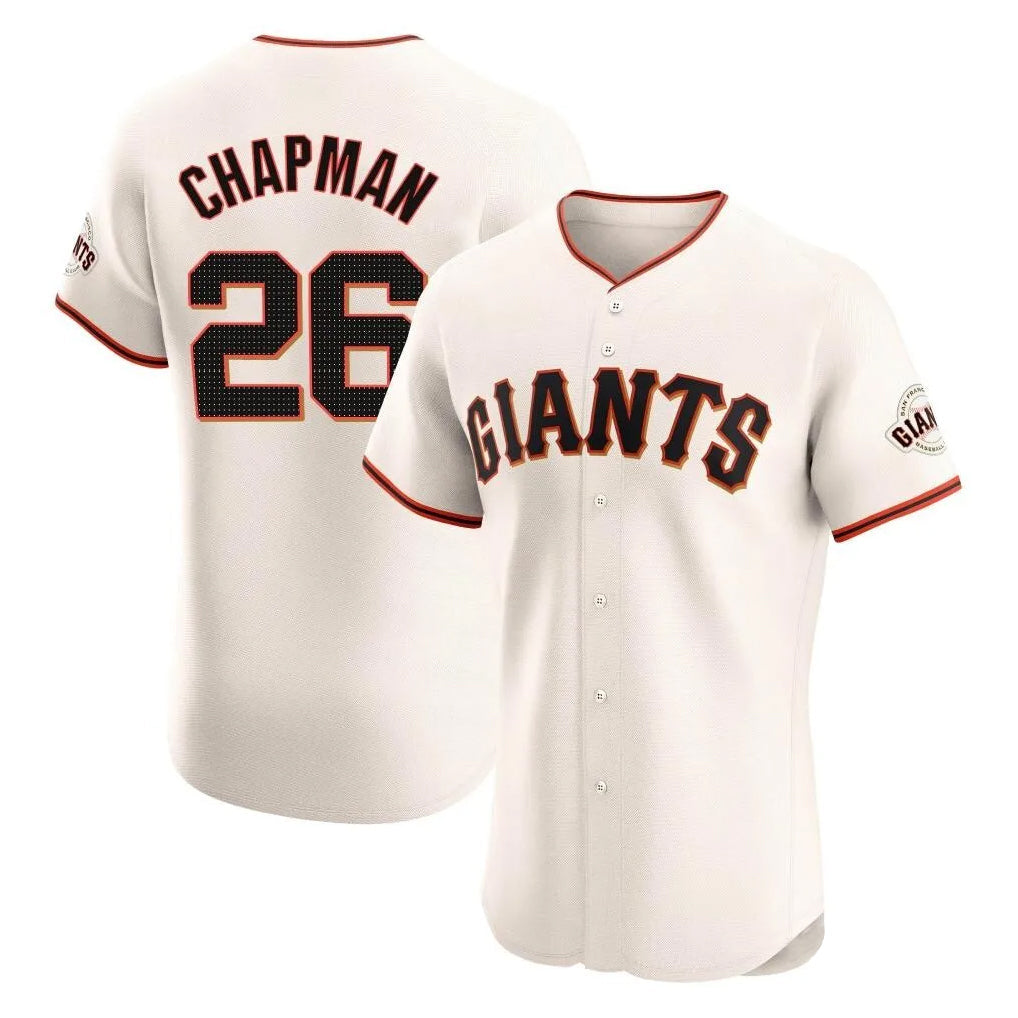 Elroe SF.Giants #26 Matt Chapman Player Cream Home Limited Elite Stitched Jerseys