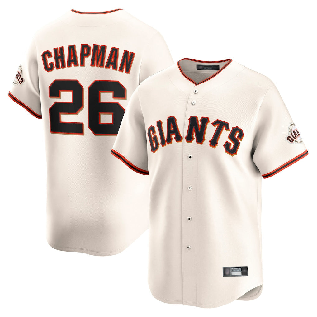 Elroe SF.Giants #26 Matt Chapman Player Cream Home Limited Stitched Jerseys