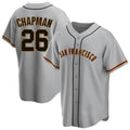 Elroe SF.Giants #26 Matt Chapman Player Gray Home Game Stitched Jerseys