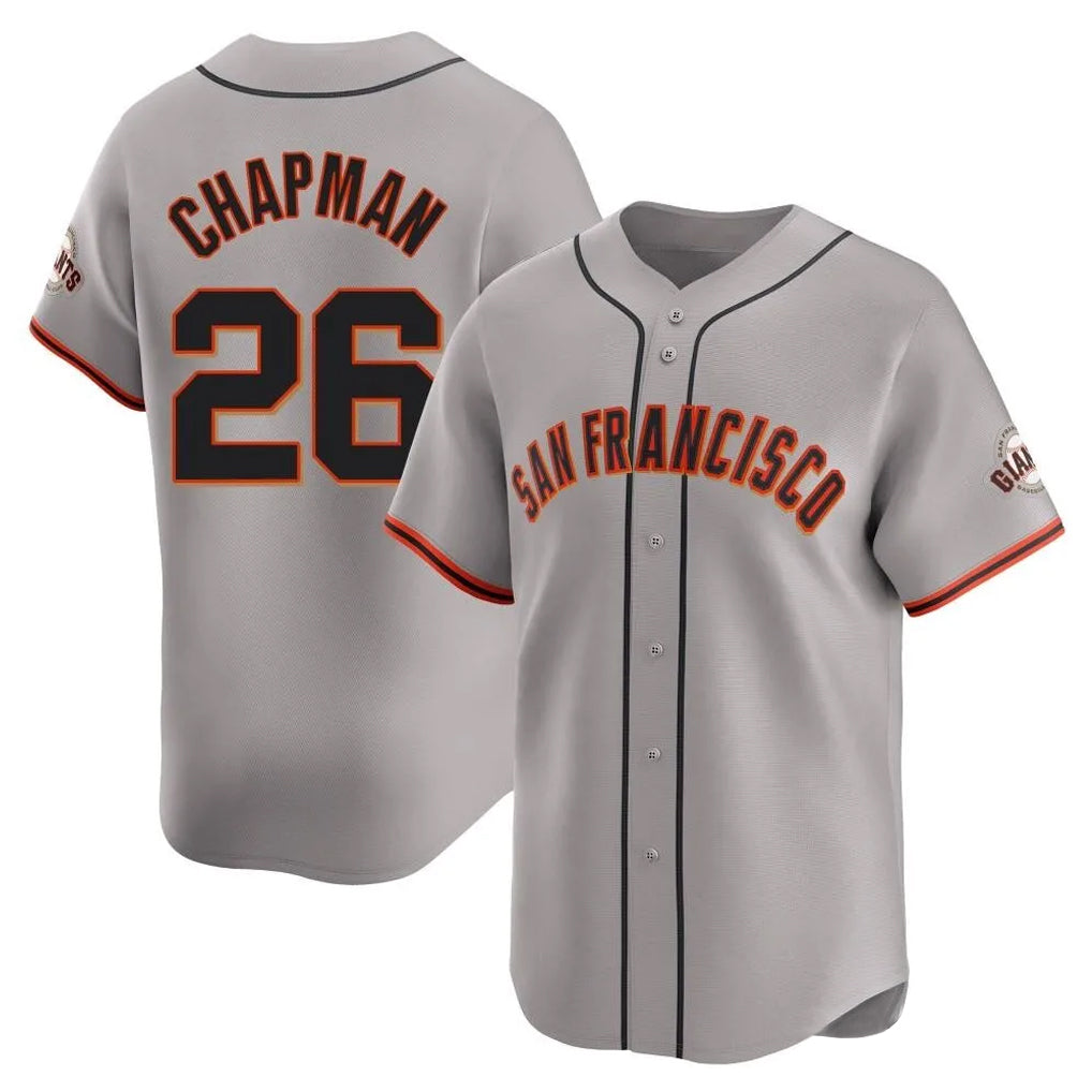Elroe SF.Giants #26 Matt Chapman Player Gray Home Limited Stitched Jerseys