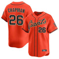 Elroe SF.Giants #26 Matt Chapman Player Orange Home Limited Stitched Jerseys