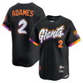 Elroe SF.Giants #2 Willy Adames Player Black 2025 City Connect Home Limited Stitched Jerseys