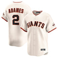 Elroe SF.Giants #2 Willy Adames Player Cream Home Limited Stitched Jerseys