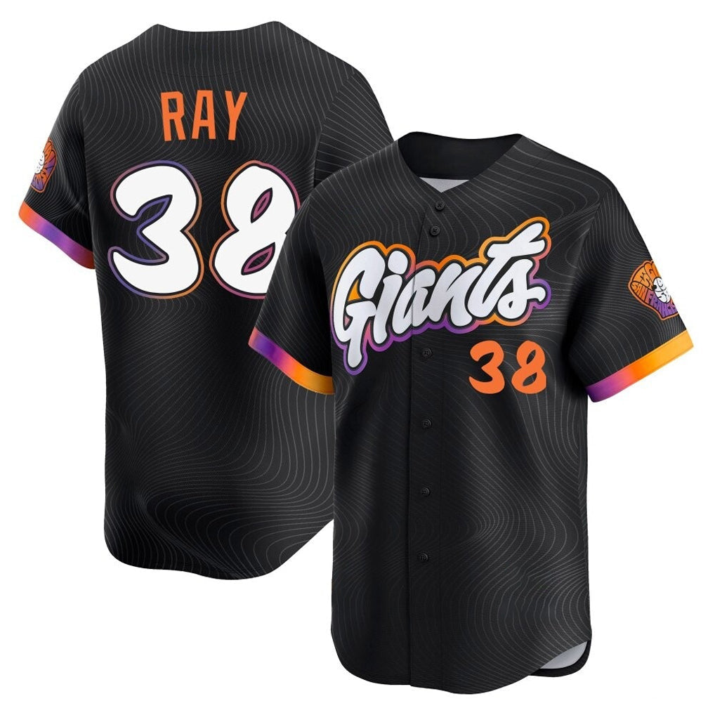 Elroe SF.Giants #38 Robbie Ray Player Black 2025 City Connect Home Limited Stitched Jerseys