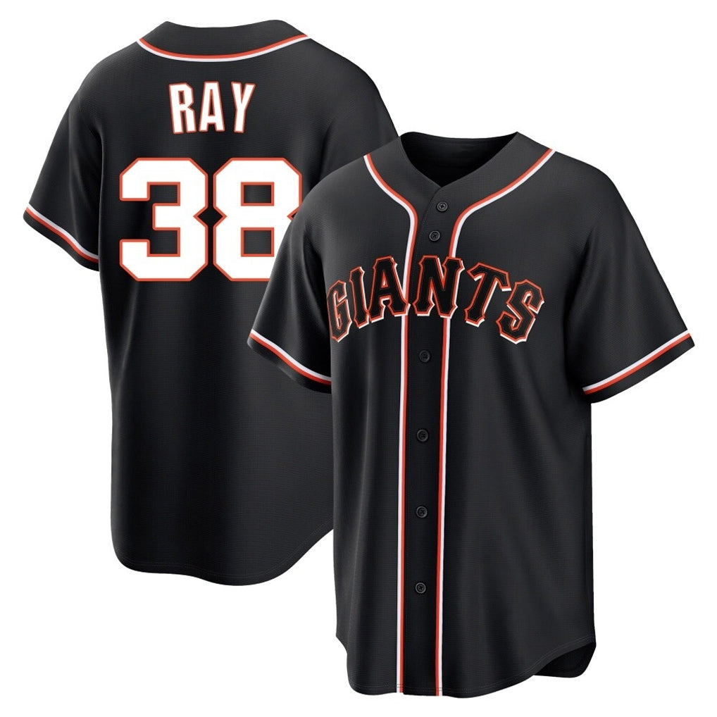 Elroe SF.Giants #38 Robbie Ray Player Black Fashion Out Home Limited Stitched Jerseys