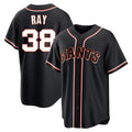 Elroe SF.Giants #38 Robbie Ray Player Black Fashion Out Home Limited Stitched Jerseys