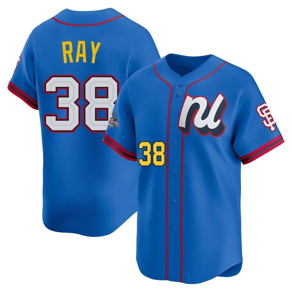 Elroe SF.Giants #38 Robbie Ray Player Blue National League All-Star Edition Limited Stitched Jerseys