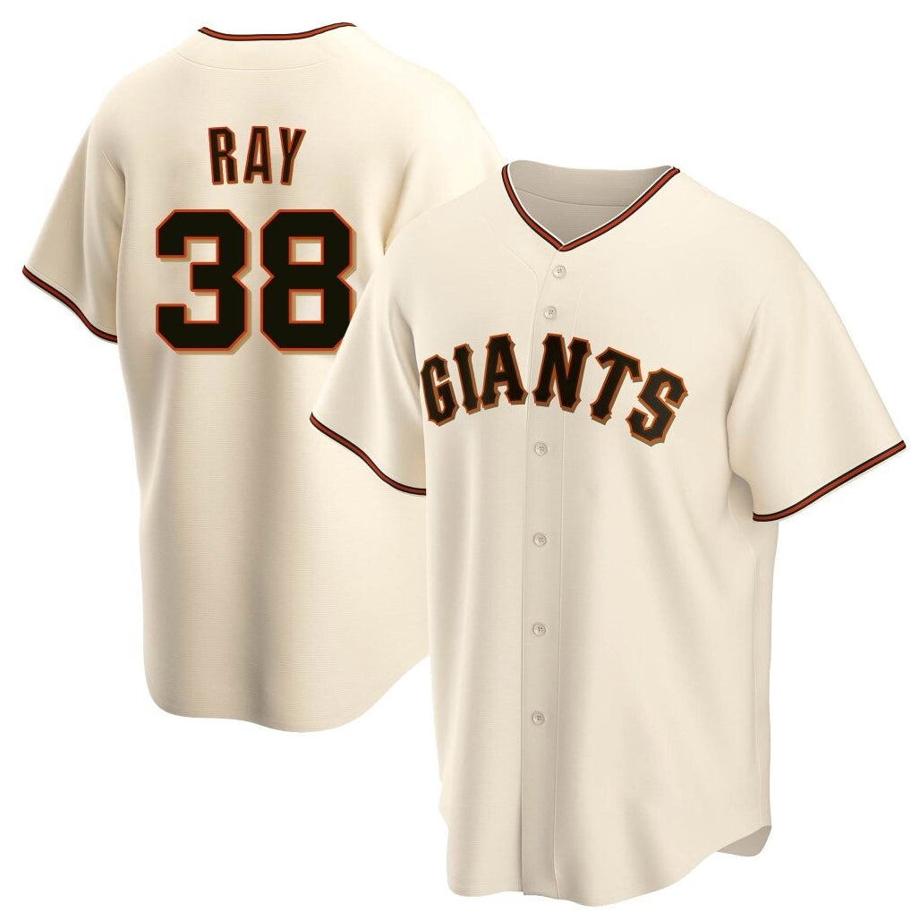 Elroe SF.Giants #38 Robbie Ray Player Cream Home Game Stitched Jerseys