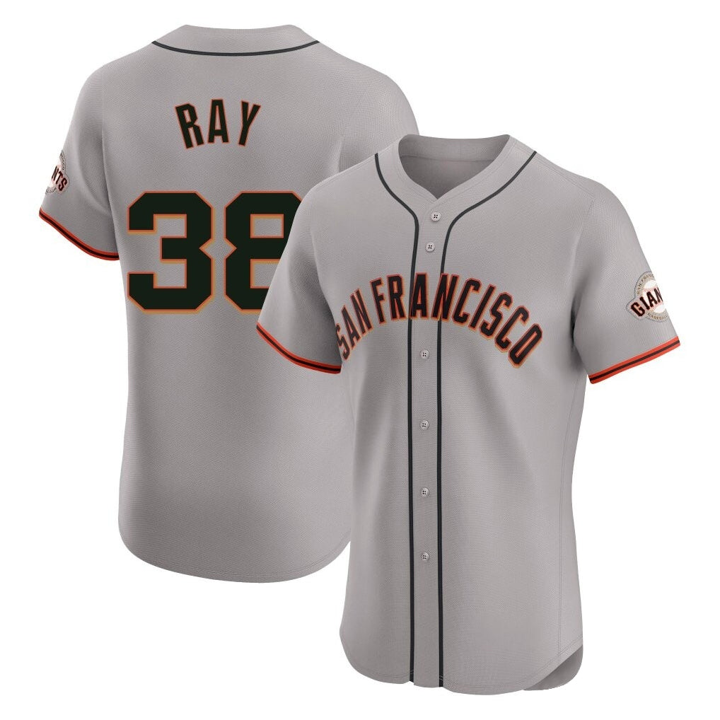 Elroe SF.Giants #38 Robbie Ray Player Gray Home Limited Elite Stitched Jerseys