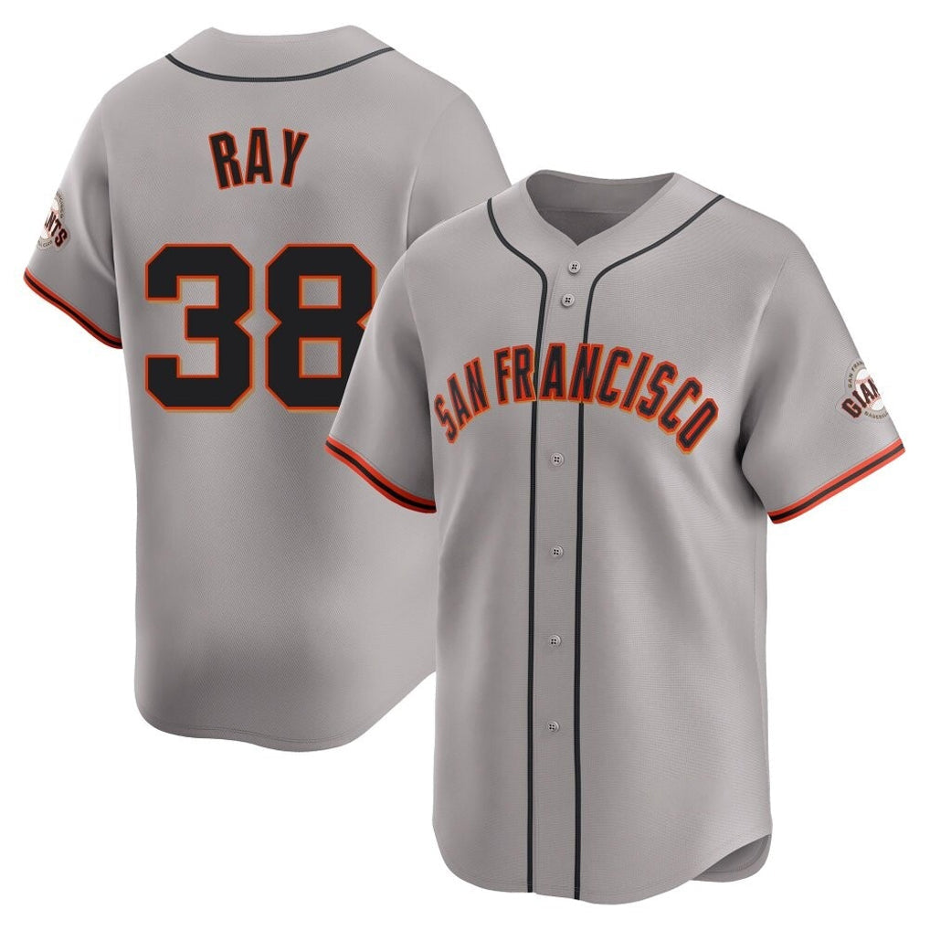 Elroe SF.Giants #38 Robbie Ray Player Gray Home Limited Stitched Jerseys