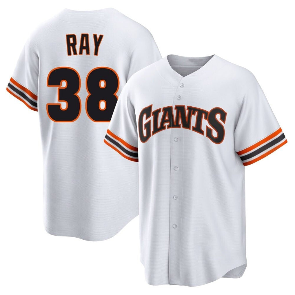 Elroe SF.Giants #38 Robbie Ray Player White Home Game Stitched Jerseys