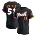 Elroe SF.Giants #51 Jung Hoo Lee Player Black 2025 City Connect Home Limited Elite Stitched Jerseys