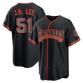 Elroe SF.Giants #51 Jung Hoo Lee Player  Black Alternate Limited Stitched Jerseys