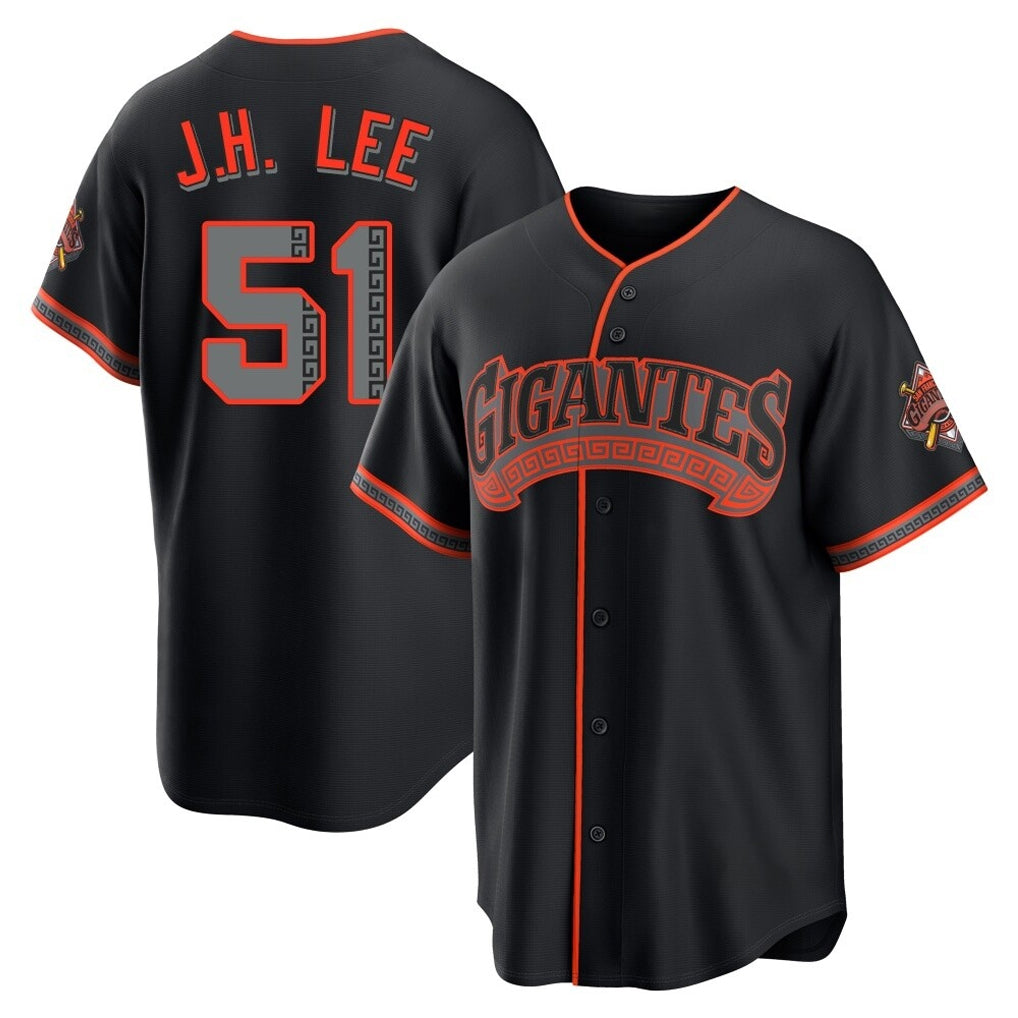 Elroe SF.Giants #51 Jung Hoo Lee Player  Black Alternate Limited Stitched Jerseys