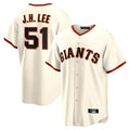 Elroe SF.Giants #51 Jung Hoo Lee Player Cream Home Game Stitched Jerseys