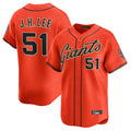 Elroe SF.Giants #51 Jung Hoo Lee Player Orange Home Limited Stitched Jerseys