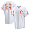 Elroe SF.Giants #51 Jung Hoo Lee Player White City Connect Home Game Stitched Jerseys