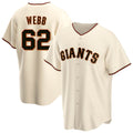 Elroe SF.Giants #62 Logan Webb Player Cream Home Game Stitched Jerseys