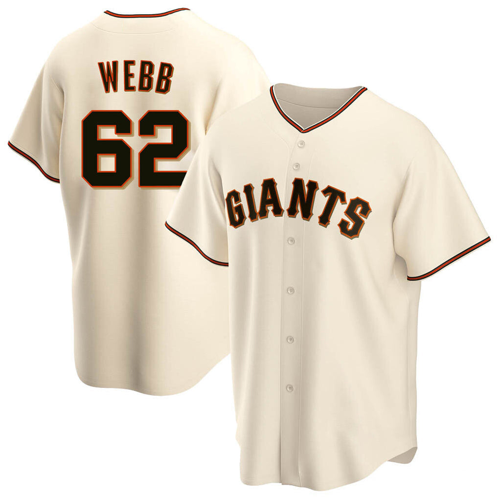 Elroe SF.Giants #62 Logan Webb Player Cream Home Game Stitched Jerseys