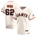Elroe SF.Giants #62 Logan Webb Player Cream Home Limited Stitched Jerseys