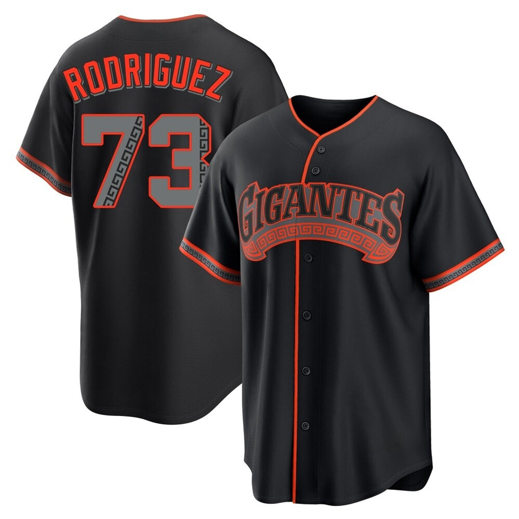 Elroe SF.Giants #73 Randy Rodriguez Player Black Alternate Limited Stitched Jerseys
