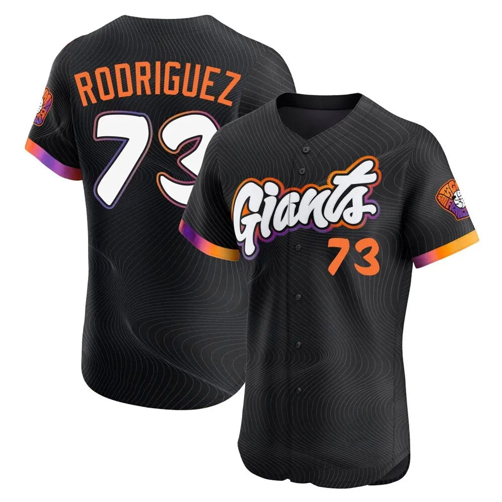 Elroe SF.Giants #73 Randy Rodriguez Player Black City Connect Home Limited Elite Stitched Jerseys