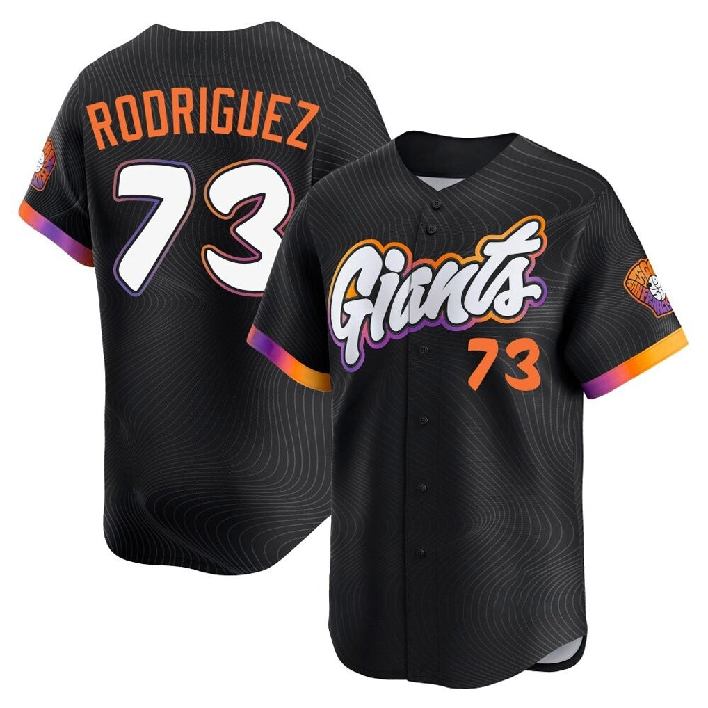 Elroe SF.Giants #73 Randy Rodriguez Player Black City Connect Home Limited Stitched Jerseys