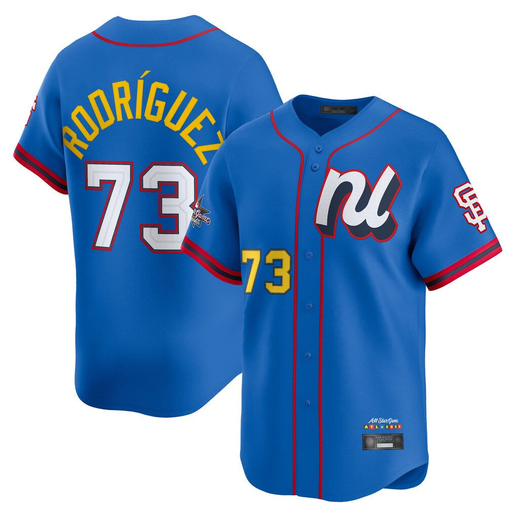 Elroe SF.Giants #73 Randy Rodriguez Player Blue National League All-Star Edition Limited Stitched Jerseys