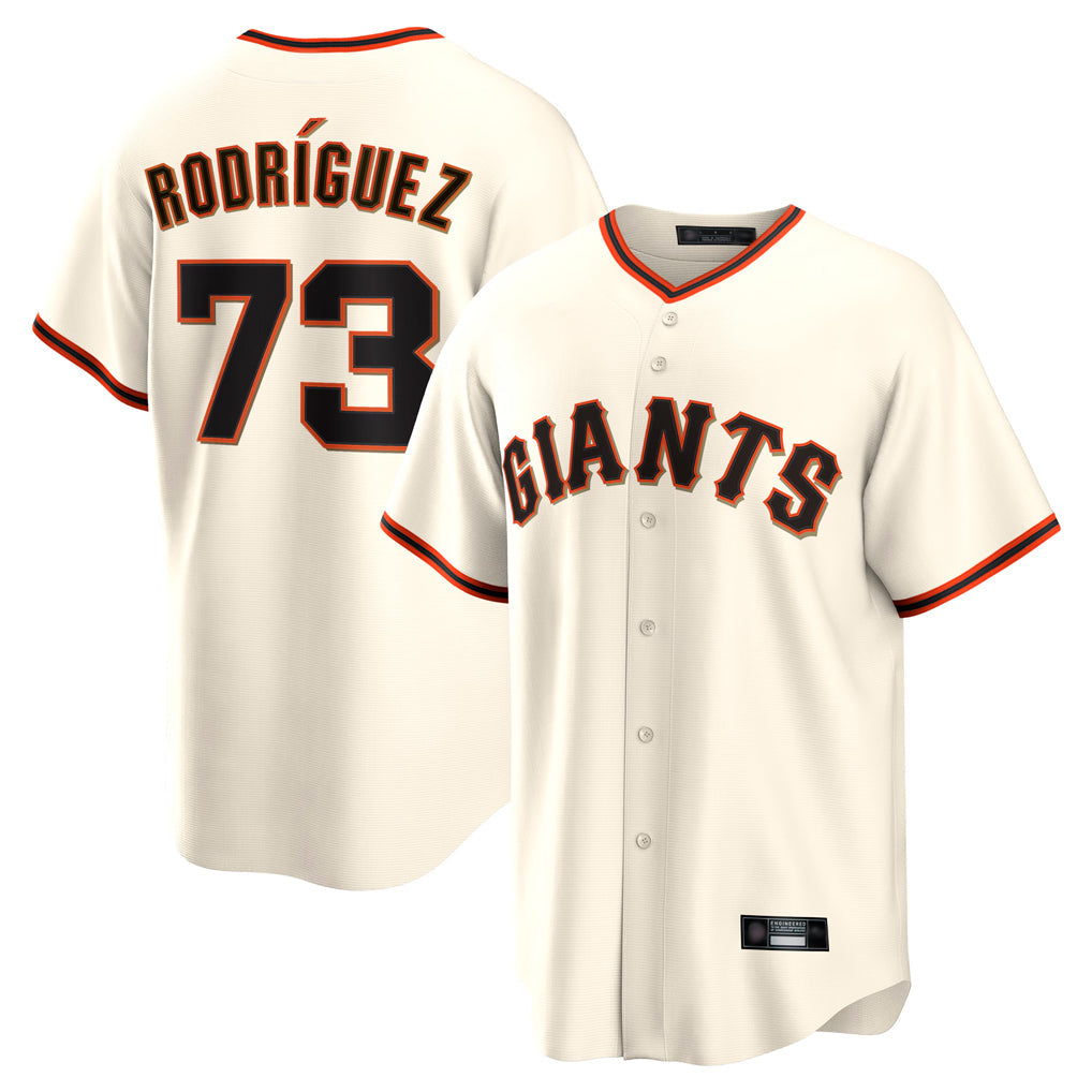 Elroe SF.Giants #73 Randy Rodriguez Player Cream Home Game Stitched Jerseys