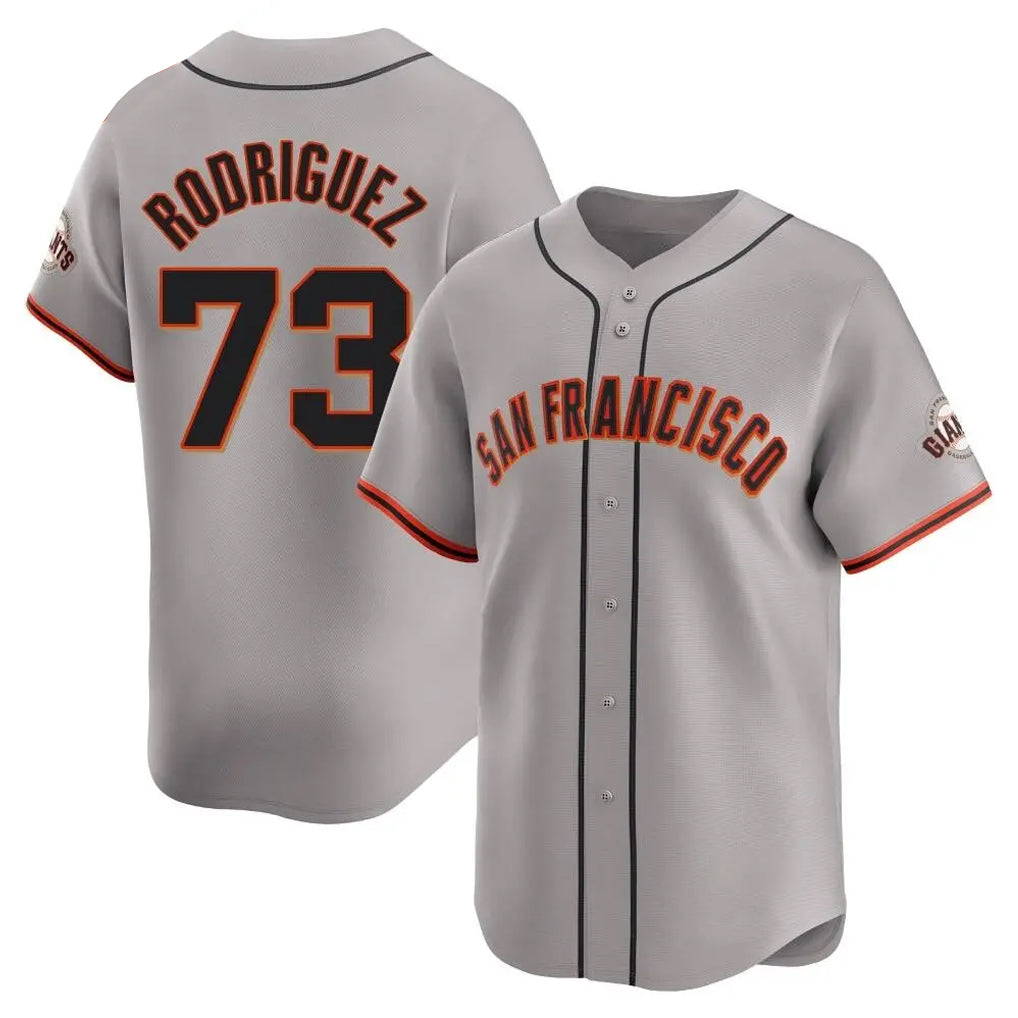 Elroe SF.Giants #73 Randy Rodriguez Player Gray Home Limited Stitched Jerseys