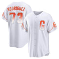 Elroe SF.Giants #73 Randy Rodriguez Player White City Connect Home Game Stitched Jerseys